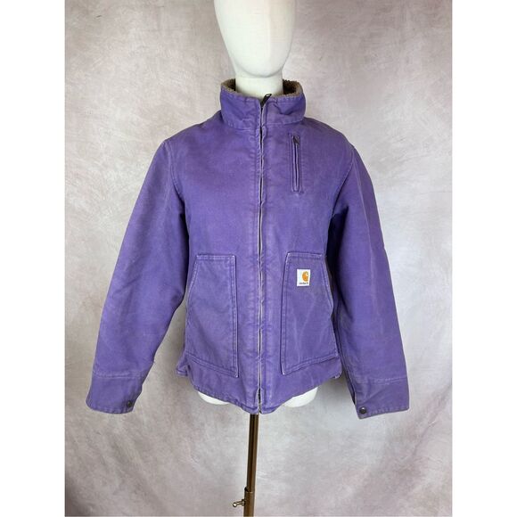 Vintage Style Carhartt Chore Jacket Y2K Purple Rare Color - Picture 1 of 9